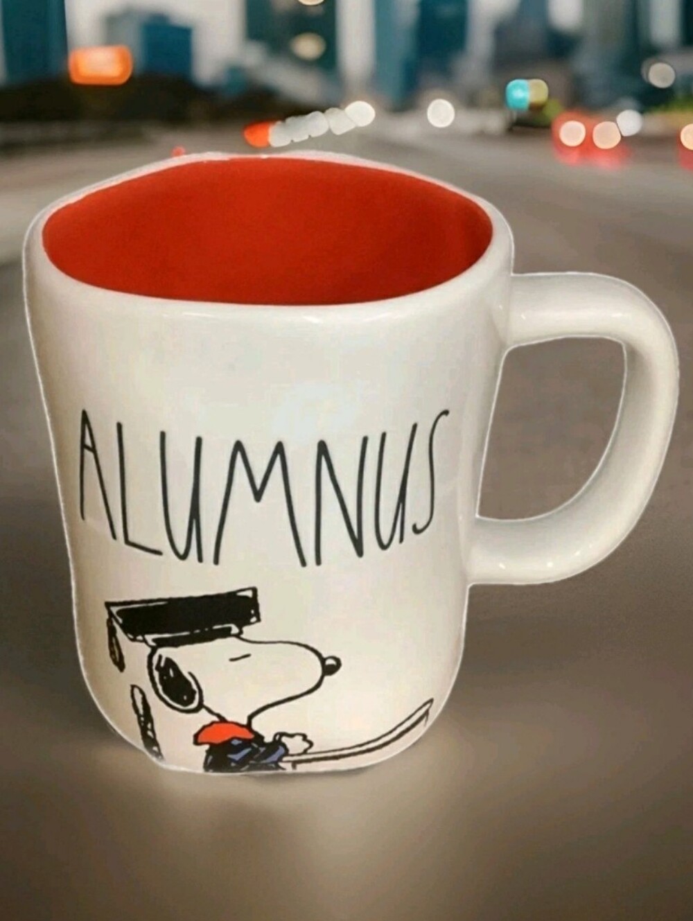 RAE DUNN: PEANUTS: SNOOPY: ALUMNUS: GRADUATION DAY: COFFEE MUG: BRAND NEW